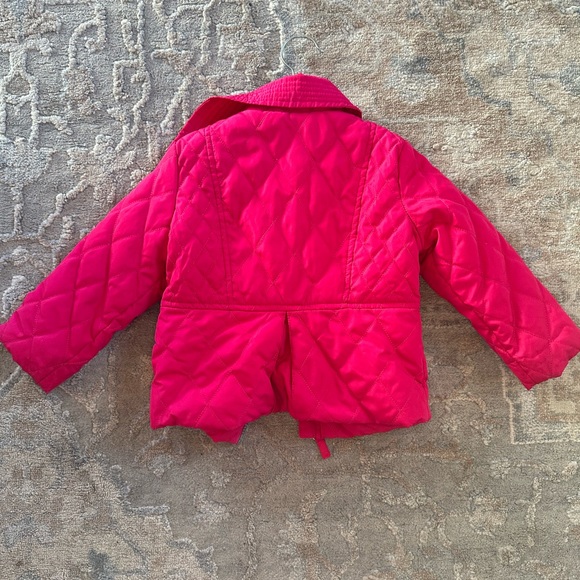 SOLD **** Hot Pink Toddler Inside Fleece Jacket - Picture 3 of 4
